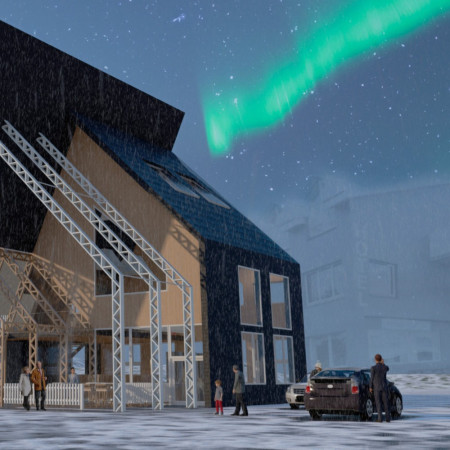 Hexagonal Structure Crafted With Nordic Fir and Sheep Wool Insulation in a Natural Setting  