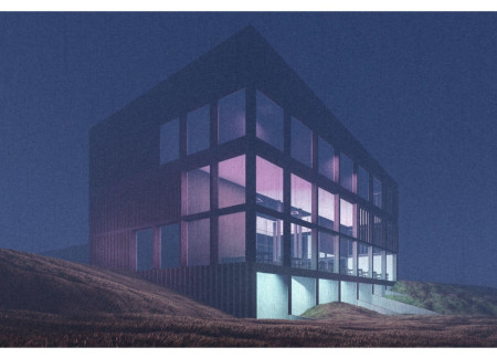 Charred Wooden Shingles and Cross-Laminated Timber Panels Shape a Multifunctional Community Space