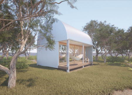 Charred Timber Cladding With Energy-Efficient Design for Compact Coastal Living