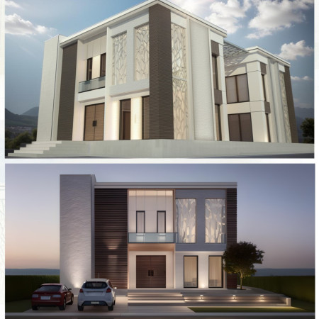 Ghaf Tree Inspired Courtyard Home With Sustainable Wood Cladding and Energy-Efficient Design