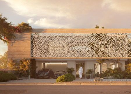Charred Wooden Shingles and Perforated Facades Shaping a Multifunctional Community Hub  