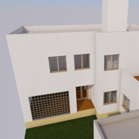 Windcatchers and High Reflectivity Plaster in a Sustainable Residential Design  