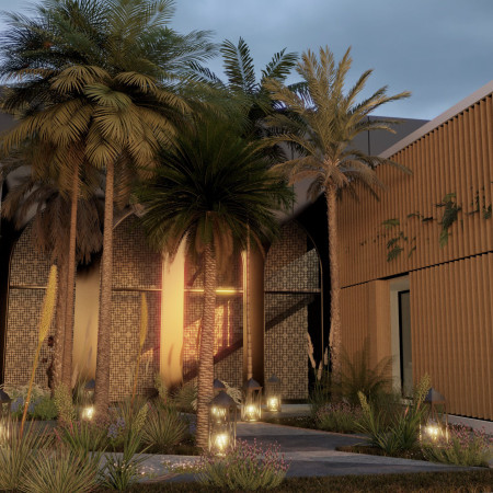 Charred Wood Facade and Solar Energy Systems in a Self-Sustaining Residential Retreat  