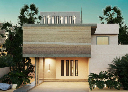 Charred Wooden Shingles and Cross-Laminated Timber: A Sustainable Hub for Community Engagement