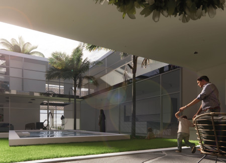 Water-Filled Glass Panels and 3D Printed Walls Redefine Sustainable Living in Arid Environments