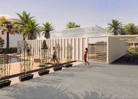 Sustainable Living in Shipping Containers Enhanced by Solar Technology and Thoughtful Landscaping