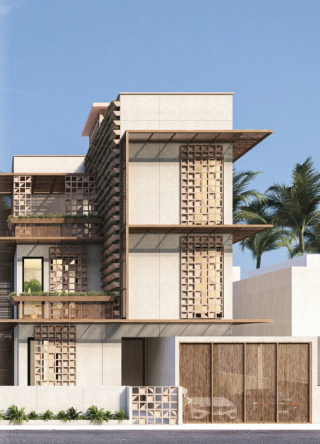 Charred Wooden Shingles and Modular Design Emphasize Community Spaces in Urban Development