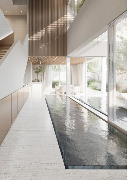 Atmospheric Cooling and Terracotta Facades in a Flexible Family Residence
