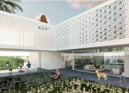 Neurotechnology-Enhanced Living With Hydroponic Vertical Gardens and Terracotta Elements