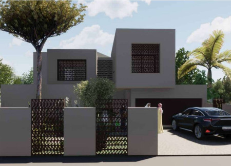 Low-Carbon Concrete And Natural Stone Unite In A Family-Centric Courtyard Residence