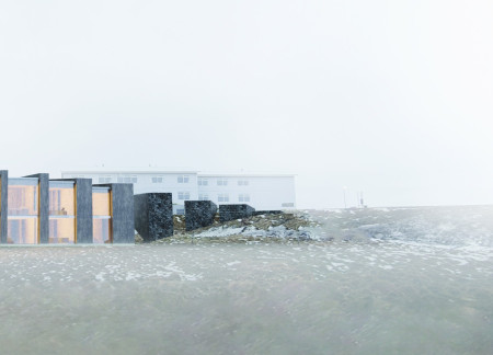Charred Wooden Shingles and Cross-Laminated Timber Panels in a Multifunctional Urban Space