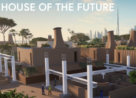 3D-Printed Earth Structures with Wind Towers for Sustainable Living  