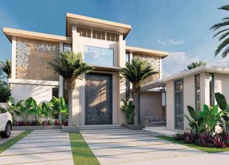 Wind Catcher and Fiber Cement Walls Enhance Sustainability in Emirati Residential Design  
