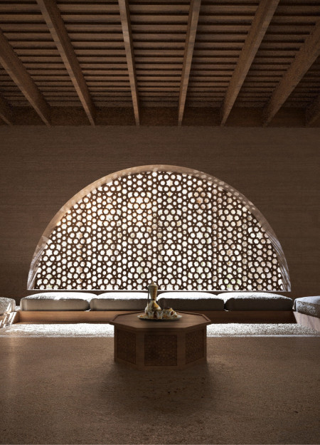 Charred Wooden Shingles and Compressed Earth Blocks Shape a Courtyard-Centric Residence