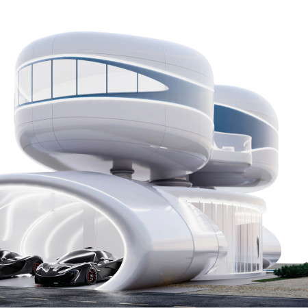 Pneumatic Mobility and Photovoltaic Integration in a Modular Residential Habitat  