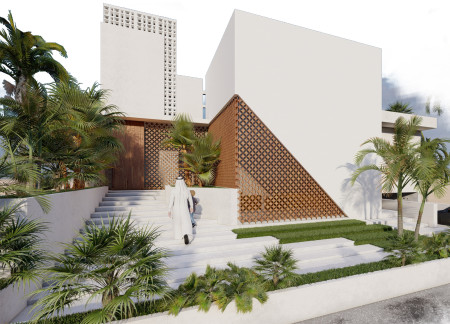 Charred Wooden Shingles and Cross-Laminated Timber Enrich Sustainable Community Space  