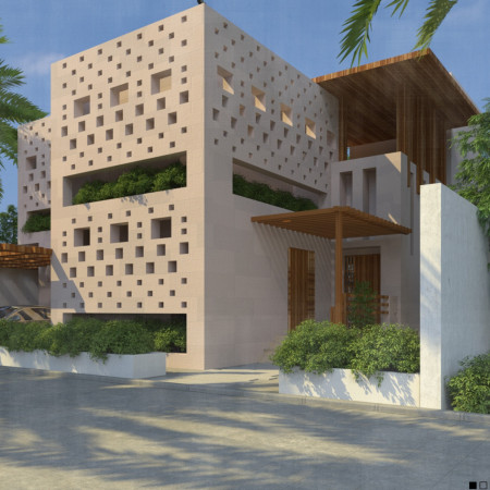 Charred Wooden Shingles and Cross-Laminated Timber Panels Create a Sustainable Urban Haven