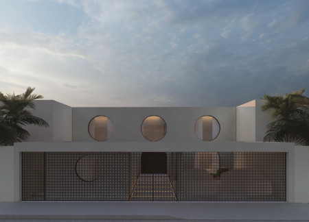 Charred Wooden Shingles Enveloping Community Spaces with Cross-Laminated Timber Panels  