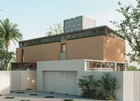 Charred Wooden Shingles and Cross-Laminated Timber Panels Define a Sustainable Community Hub  