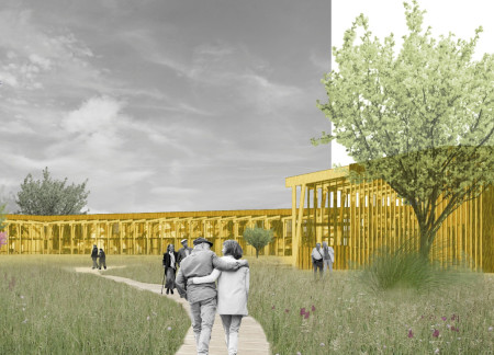 Charred Wooden Shingles and Glass Facades Elevate Sustainable Community Living