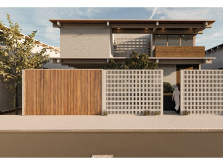Sustainable Living Through Local Stone And Precast Concrete Beams In A Seamless Indoor-Outdoor Design  