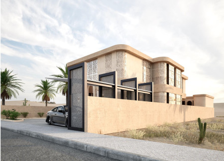 Dew Harvesting Architecture Featuring Clay Bricks and Indoor Courtyards for Resilient Living