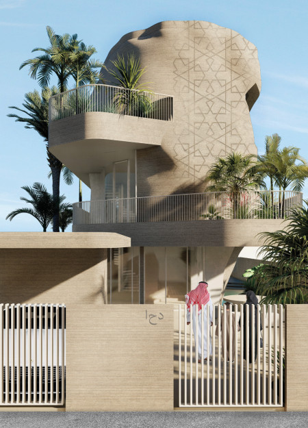 Modular Living Structures Crafted from 3D Printed Clay and Incorporating Green Roofs