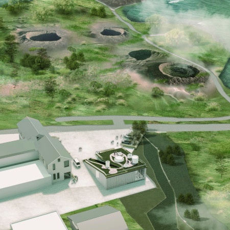 Charred Wooden Shingles and Cross-Laminated Timber Panels Enabling Fluid Community Spaces  