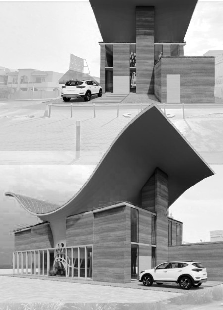 Weathered Steel Facade and Green Roof Integrate Urban Experience with Flexible Community Spaces