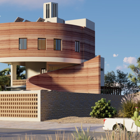 Charred Wooden Shingles and Cross-Laminated Timber Enhance Community Connectivity