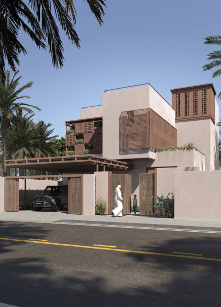 Vertical Gardens and Passive Cooling Techniques in Modular Housing With Local Materials  