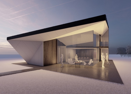 Charred Wooden Shingles and Panoramic Views in Contemporary Sustainable Living