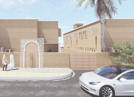 Rammed Earth Structure with Passive Cooling and Community Integration