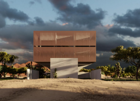 Charred Timber Facade Integrated With Cross-Laminated Panels in a Sustainable Community Space