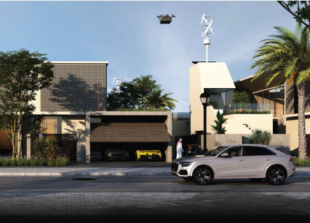 Charred Wooden Shingles and Cross-Laminated Timber Panels Forming an Integrated Community Space