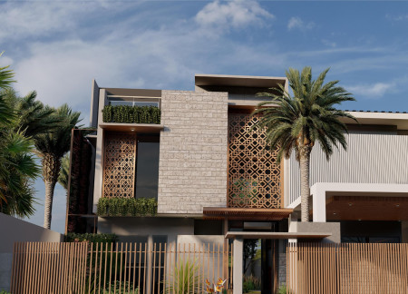 Charred Wooden Shingles and Cross-Laminated Timber Form a Community-Centric Space  