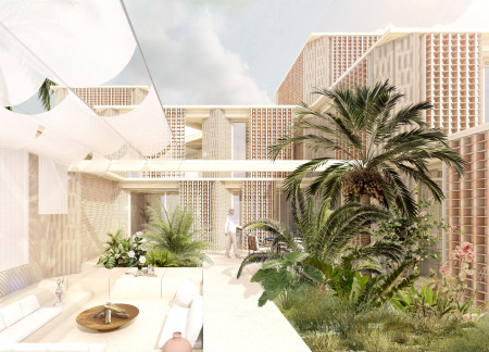 Cantilevered Design Featuring Interwoven Concrete And Glass With Landscaped Terraces  