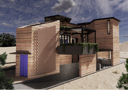 Charred Wooden Shingles and Cross-Laminated Timber Panels Shape a Versatile Community Hub