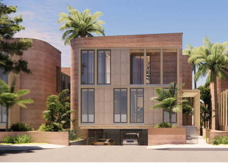 Charred Wooden Shingles and Cross-Laminated Timber Create a Harmonious Community Space  