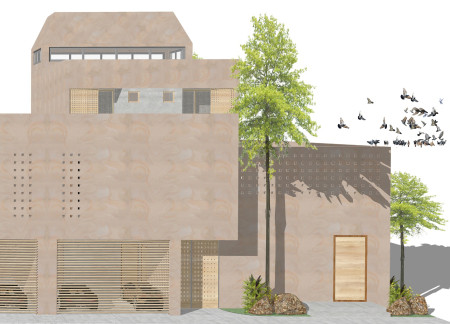 Charred Wooden Shingles and Cross-Laminated Timber Define An Urban Community Hub