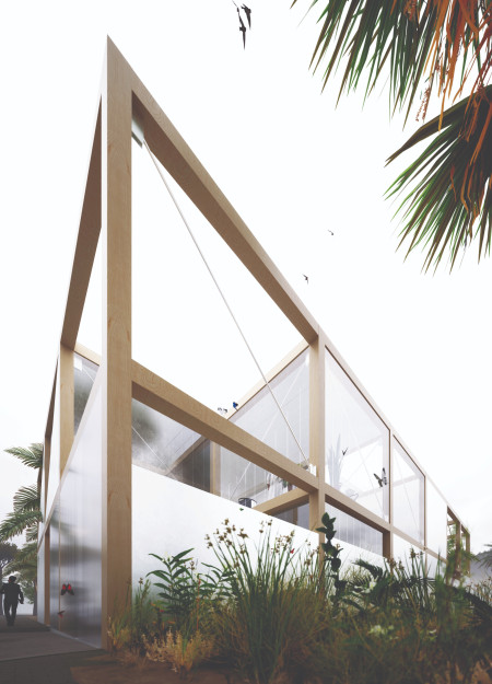Charred Wooden Shingles and Green Roofs Redefining Community Engagement Through Sustainable Design