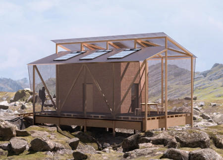 Cross-Laminated Timber Panels and Charred Shingles Define an Eco-Conscious Dwelling Integrated with Nature