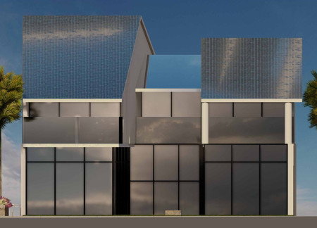 Charred Wooden Shingles and Cross-Laminated Timber Create a Community-Centric Space