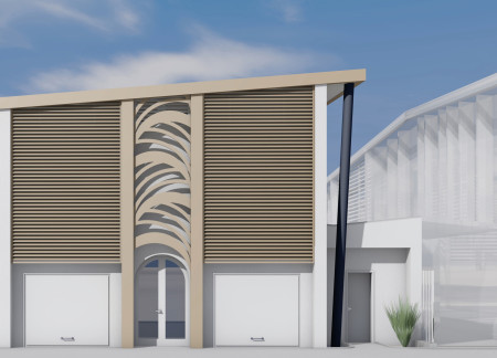 Charred Wooden Shingles and Cross-Laminated Timber Create a Versatile Community Hub  