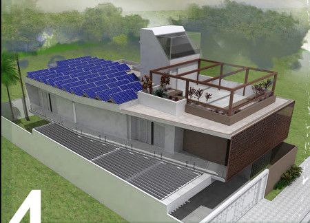 Charred Wooden Shingles and Low-Emission Glass Create Sustainable Living Spaces  