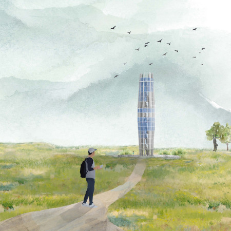 Charred Wooden Shingles and Vertical Gardens in a Community-Focused Design  