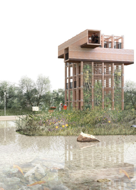 Biophilic Design Featuring Local Granite and Green Roofs in Sustainable Community Living