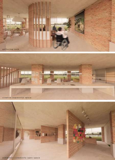 Cedar and Hinoki Wood Housing Designed for Community Engagement in an Eco-Friendly Context  
