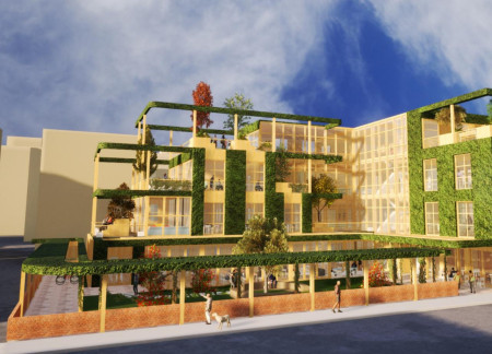 Charred Wooden Shingles and Cross-Laminated Timber Panels Form an Engaging Community Hub  