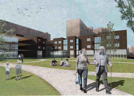 Charred Wooden Shingles and Cross-Laminated Timber Panels Define a Versatile Community Hub  